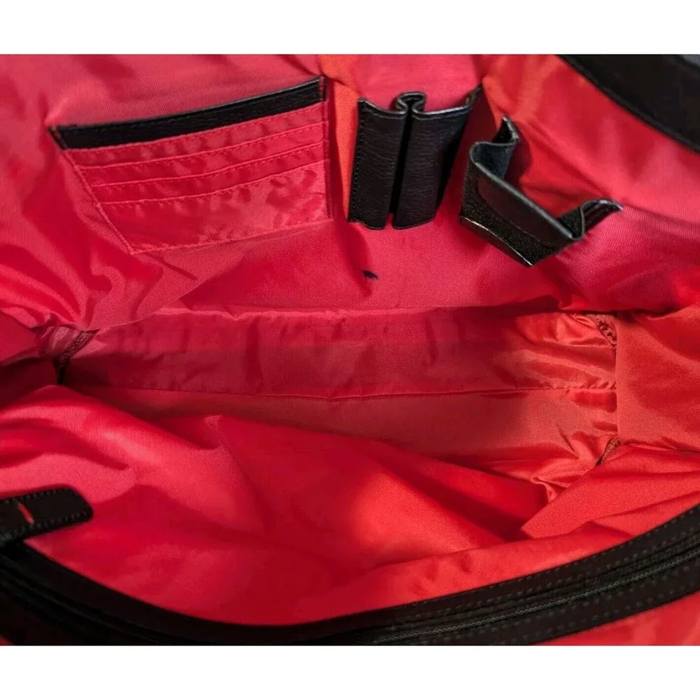 Lloyd Messenger Bag Black Pebbled Leather Turn Locks Briefcase